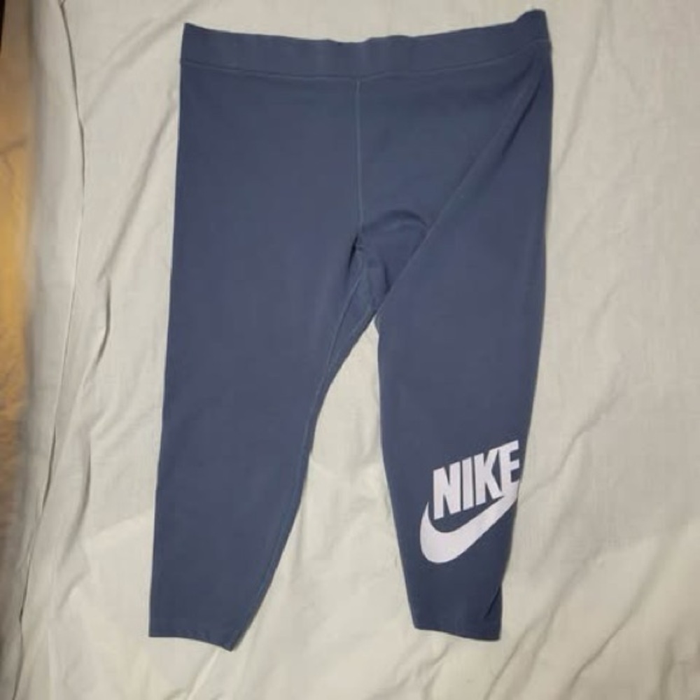 Nike Women’s Blue Leggings MidRise Swoosh Activewear/Athletic wear Size 3XL